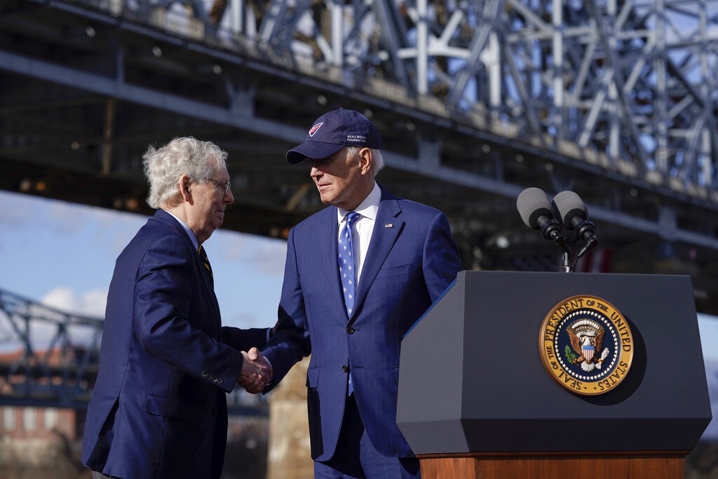 Biden builds bridges with McConnell in Kentucky amid House speaker saga