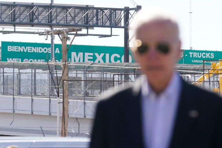 Trump border wall gives Biden rare win