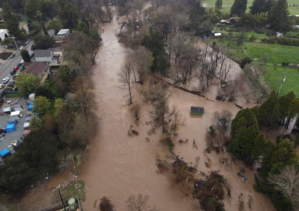 California storm videos show tsunami-like disaster with homes submerged