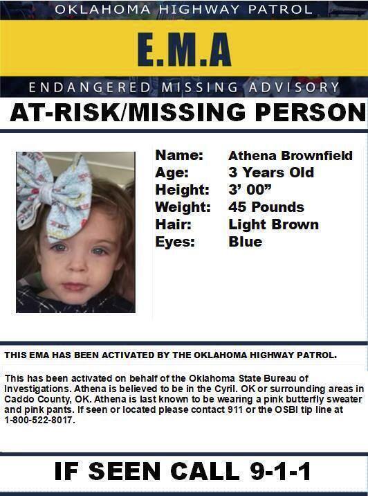 Body of missing four-year-old discovered in Rush Springs, Oklahoma
