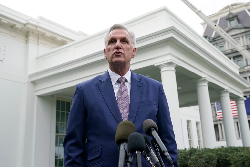 McCarthy unveils legislation raising debt ceiling until next year