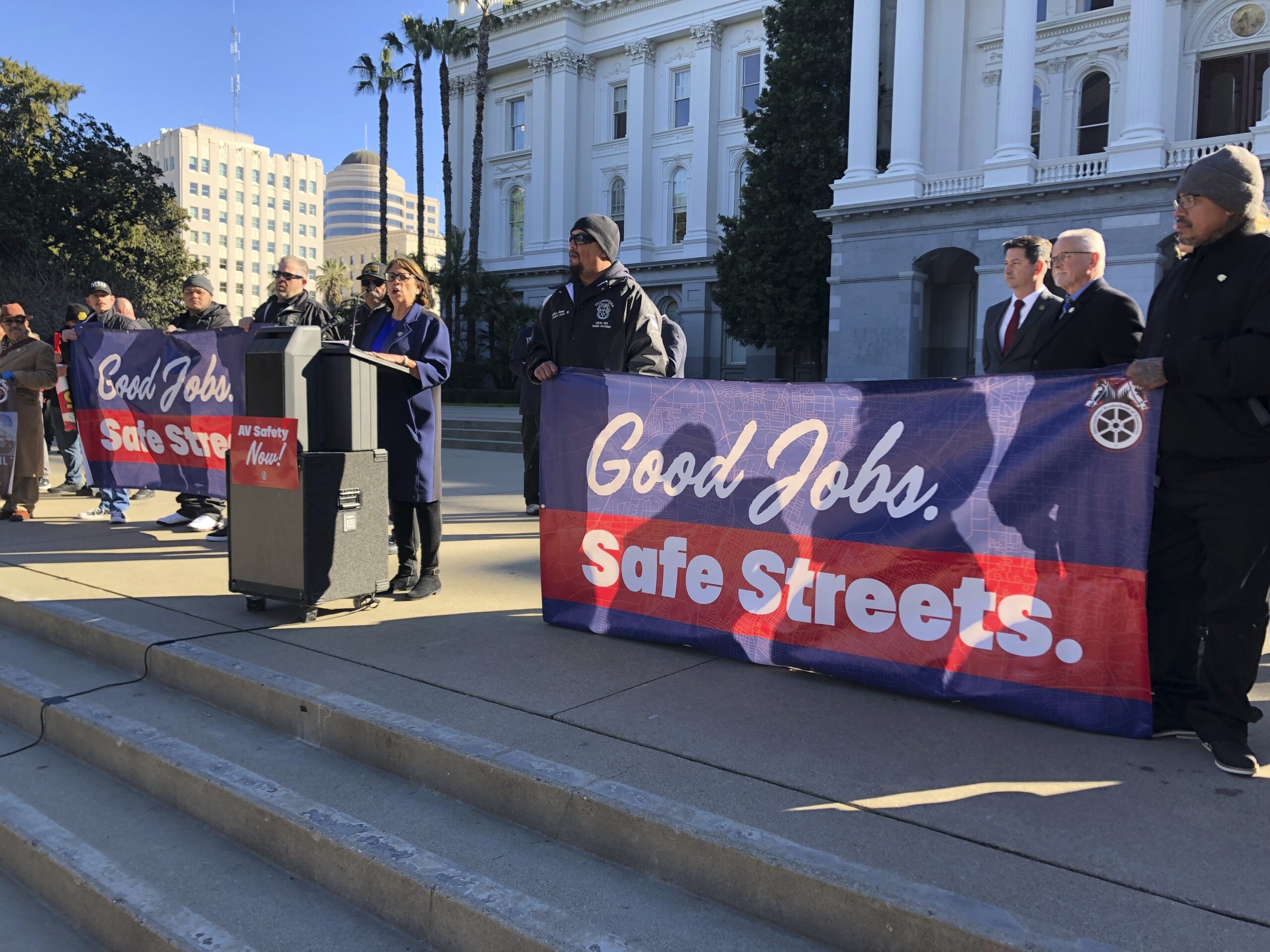 Democrats defy Newsom by sending bill banning self-driving trucks to governor’s desk