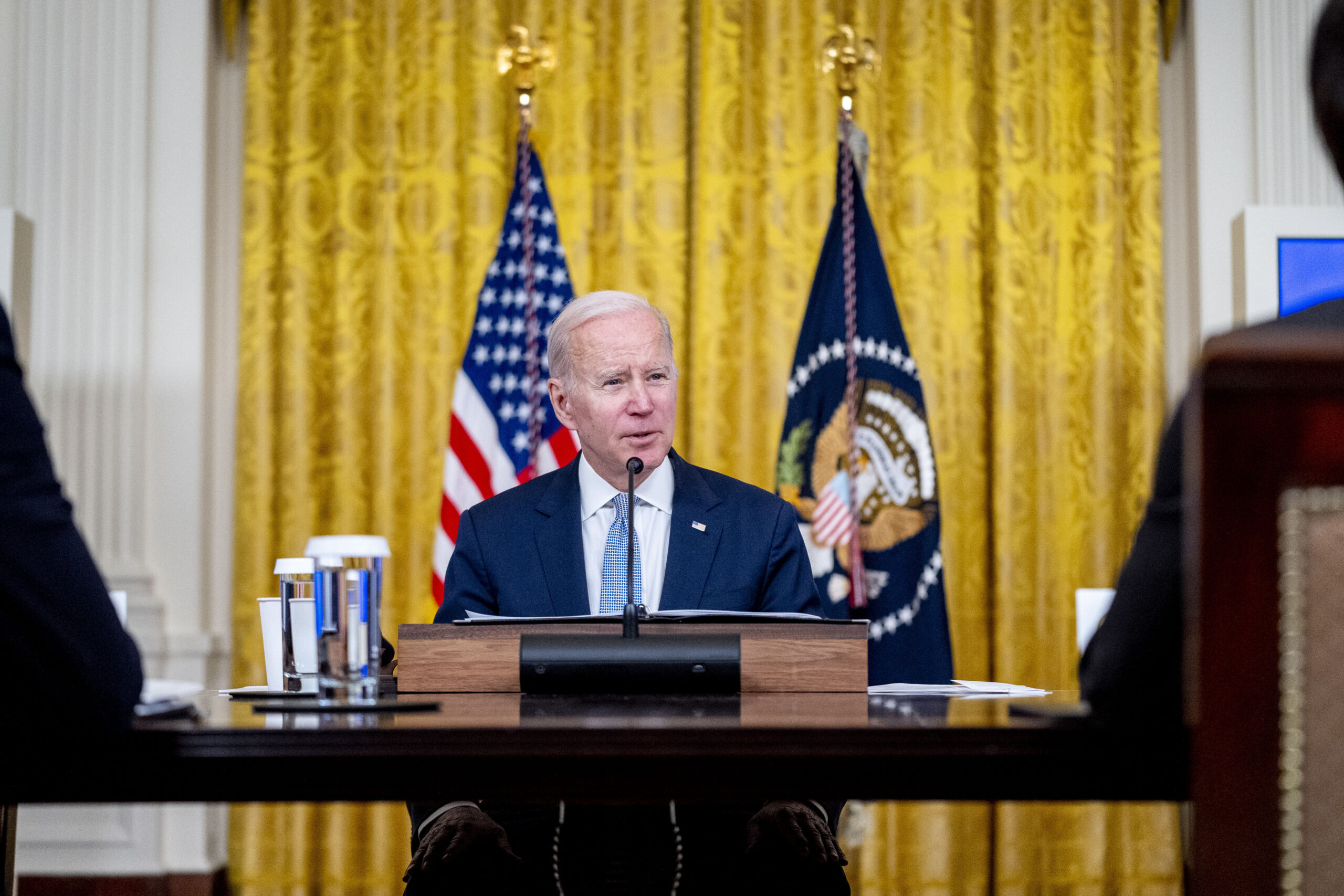 As Biden tries to project strength, his position is weaker than ever