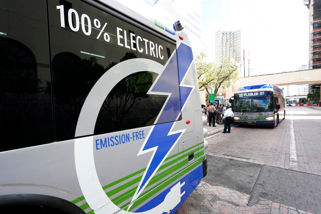 Electric buses purchased from bankrupt company no longer running