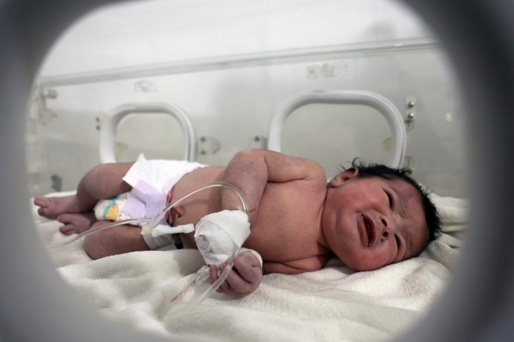 Syrian woman gives birth while trapped under rubble after earthquake