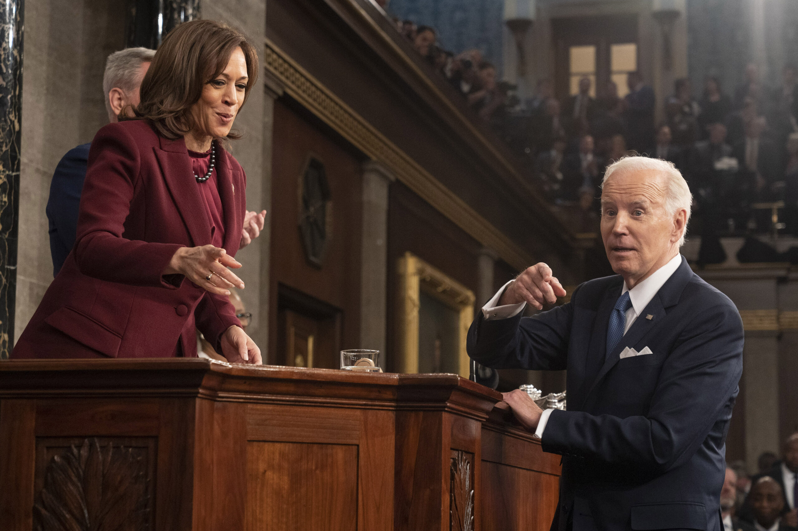 Kamala Harris hits back at calls for Biden to ditch her in 2024: ‘I’ll be running with him’