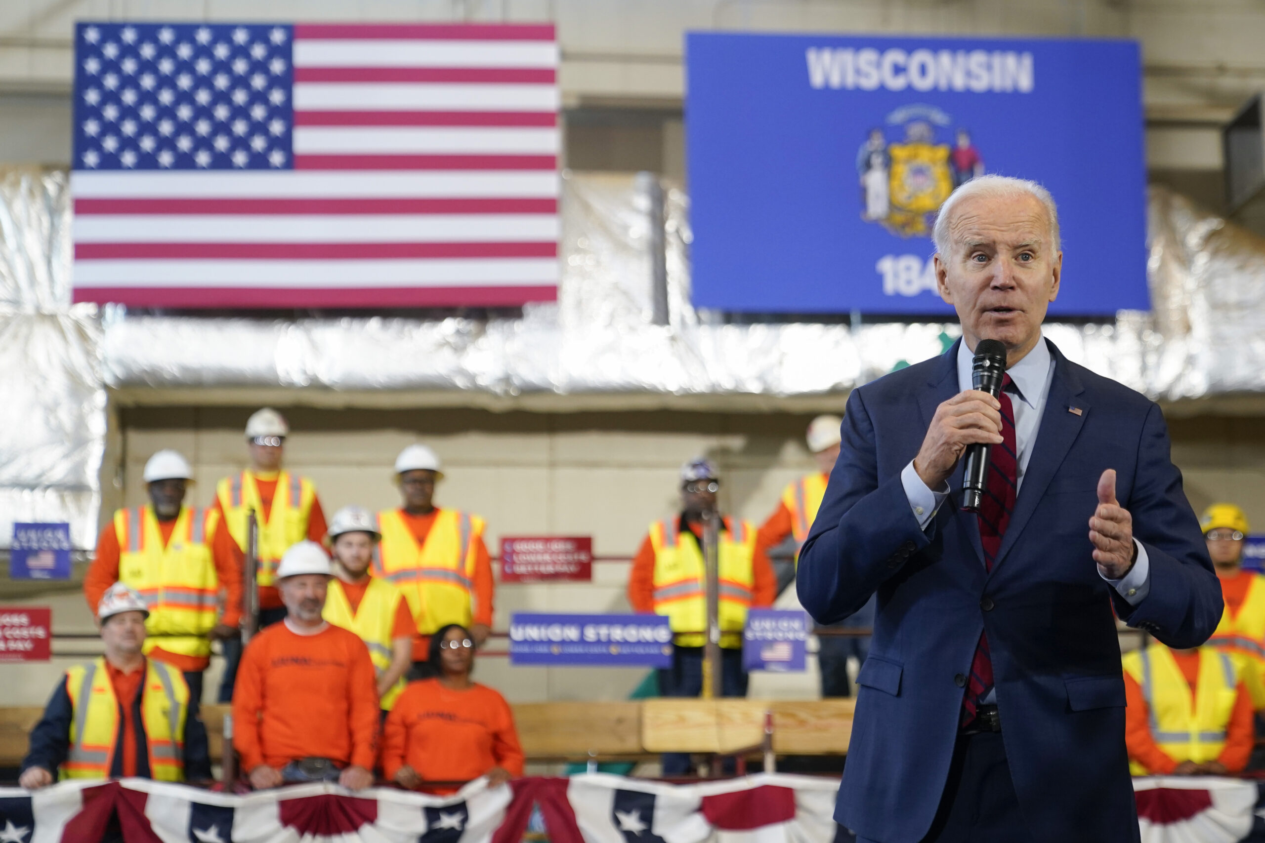 Biden takes his ‘blue-collar blueprint to rebuild America’ on road to Wisconsin