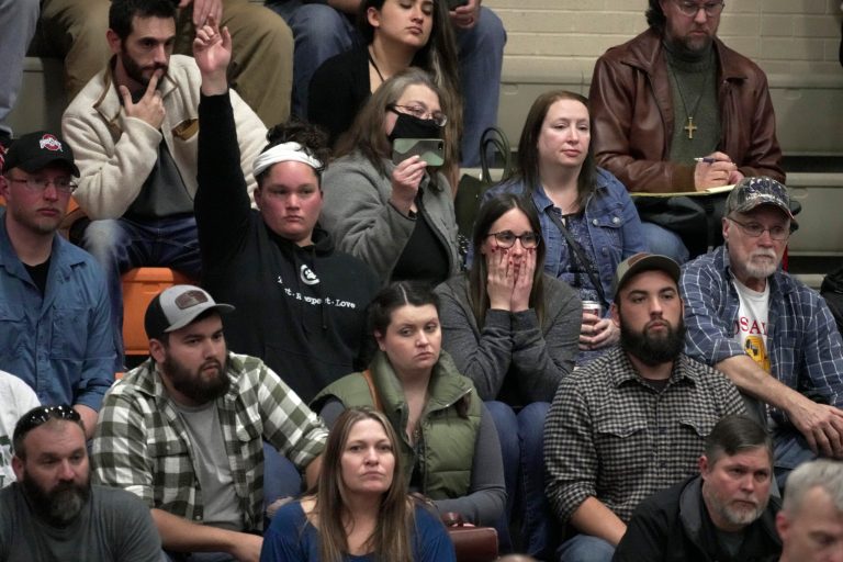 Ohio train derailment: Hundreds of angry townspeople demand answers at meeting