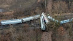 Train carrying hazardous materials derails outside Detroit