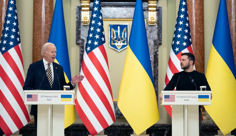 Biden declares Putin’s ‘war of conquest is failing’ in surprise visit to Ukraine
