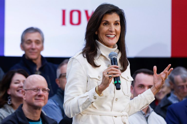 Republican presidential candidate Nikki Haley.