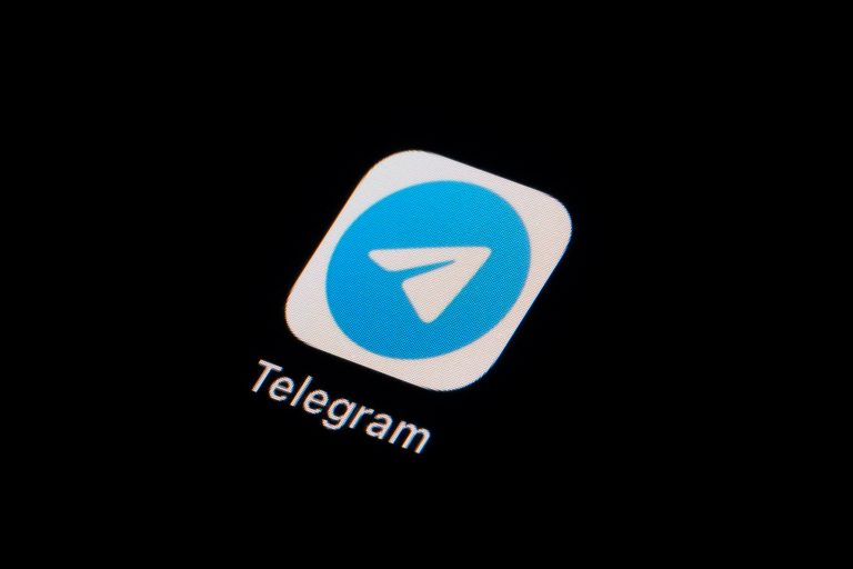 The icon for the instant messaging Telegram app is seen on a smartphone on Tuesday, Feb. 28, 2023.