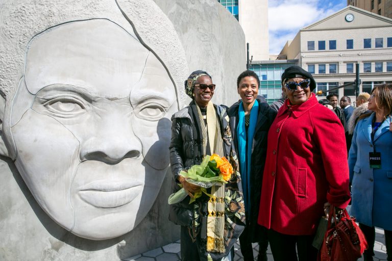 Monument of Harriet Tubman replaces Columbus statue in New Jersey
