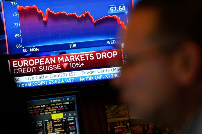 Stock market tumbles over dual Credit Suisse and Silicon Valley Bank crises