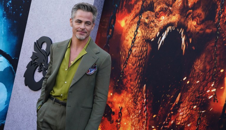 Chris Pine arrives at the Los Angeles premiere of 