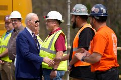 Biden debuts blue-collar manufacturing push in battleground North Carolina