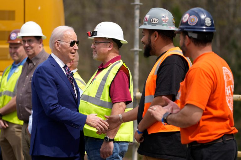 President Joe Biden touted his administration's support for labor unions and American manufacturing in North Carolina Tuesday, continuing an ongoing soft rollout of his 2024 reelection platform.  