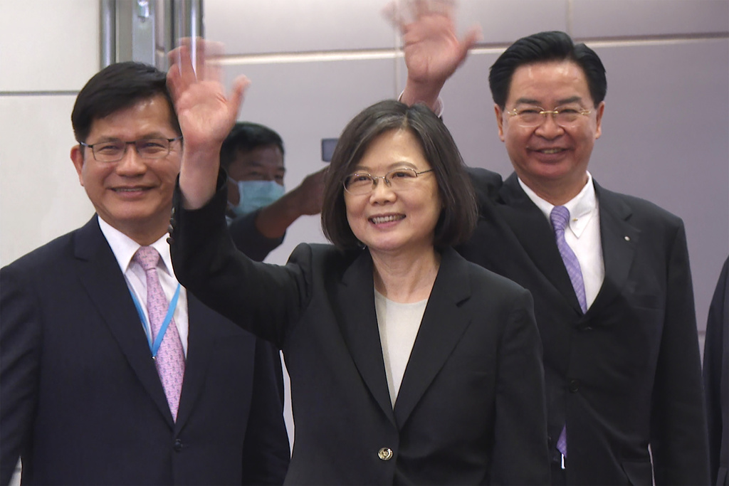 China fumes over Taiwan president’s visit to US