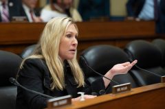 MTG appears to side with ‘white, male, christian’ leak suspect over Biden administration