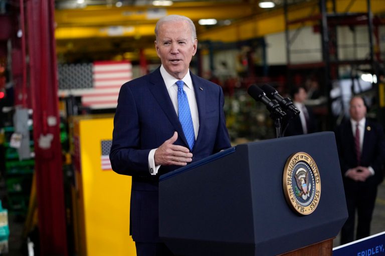 President Joe Biden traveled to the Cummins alternative power manufacturing center in Fridley, Minnesota, on Monday, the latest stop on the soft rollout of the president's 2024 reelection campaign.