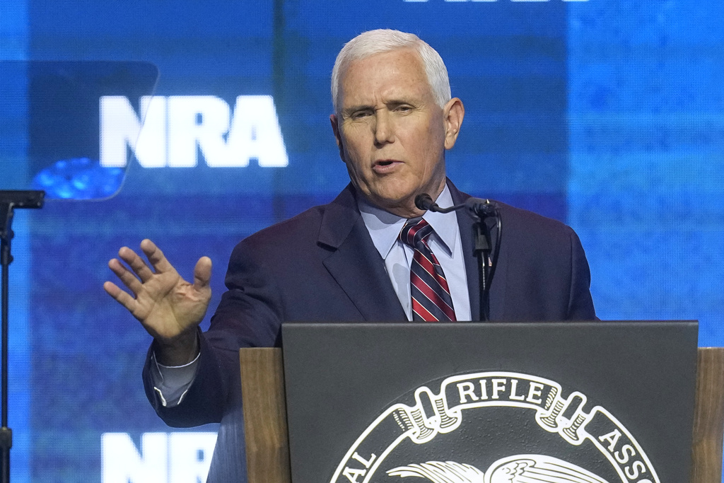 Pence barely mentions Trump while vowing to protect gun rights in NRA speech