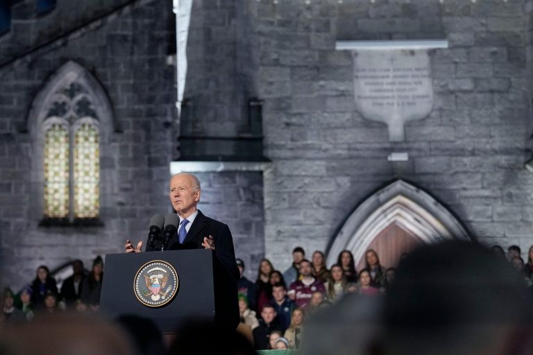 Biden tries to break through as GOP primary brawl starts