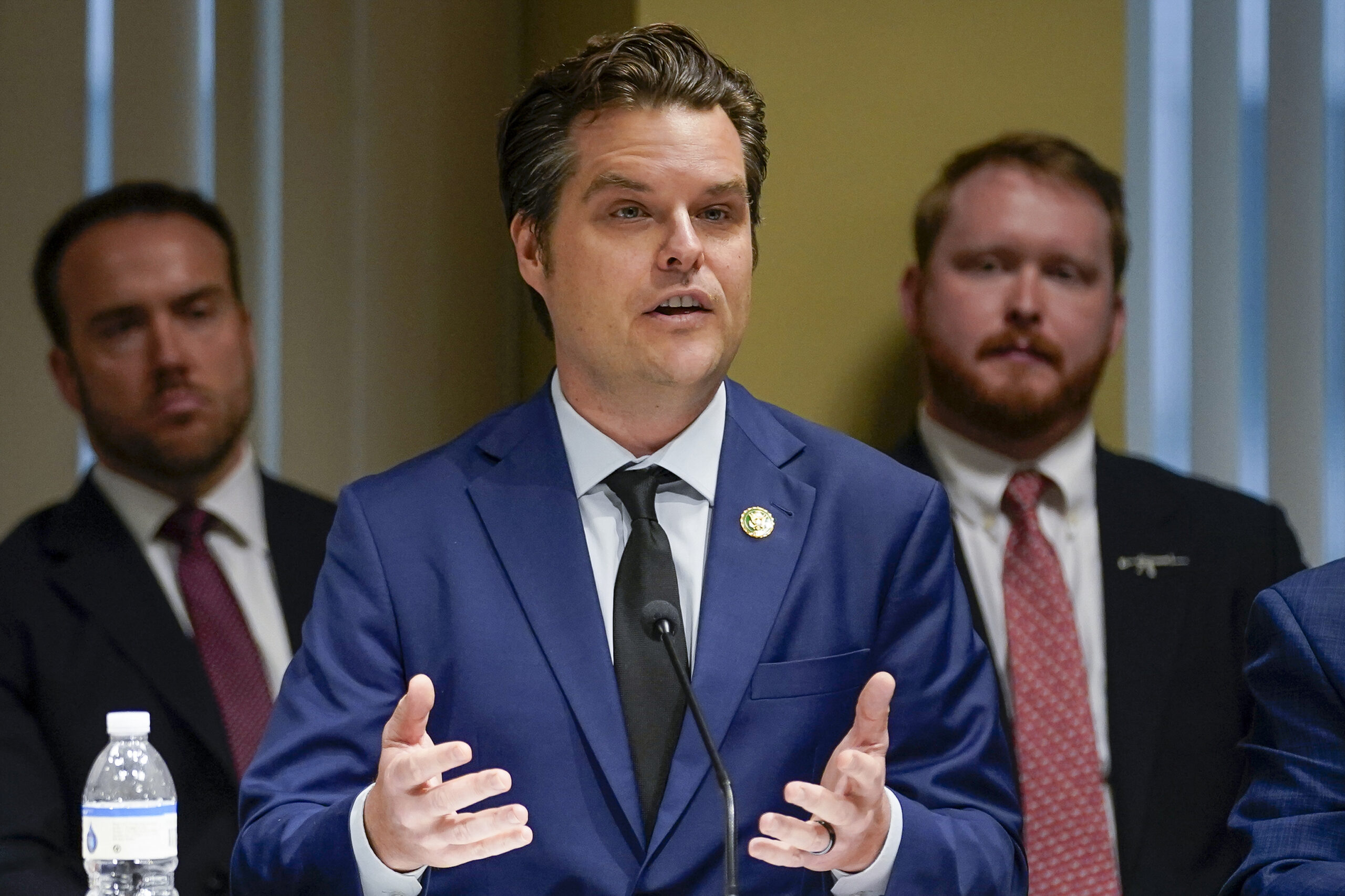 Matt Gaetz defends Ron DeSantis after debate preparation footage leak