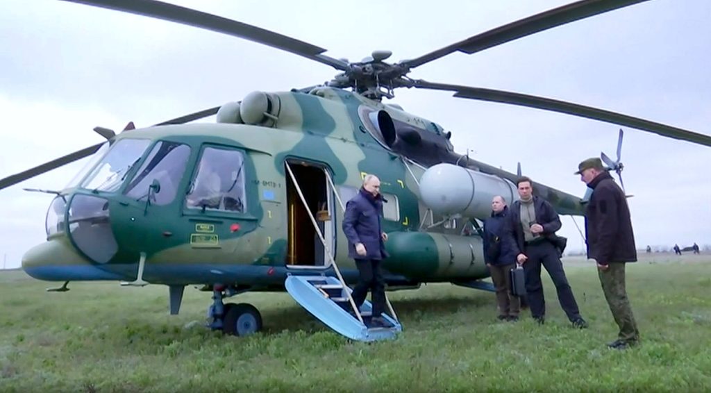Putin visits Russian troops in occupied southern Ukraine