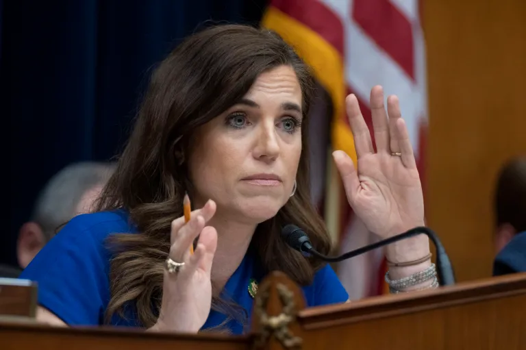 Committee Chairwoman Nancy Mace (R-SC) speaks during a committee hearing on Wednesday, April 19, 2023, on Capitol Hill in Washington. 