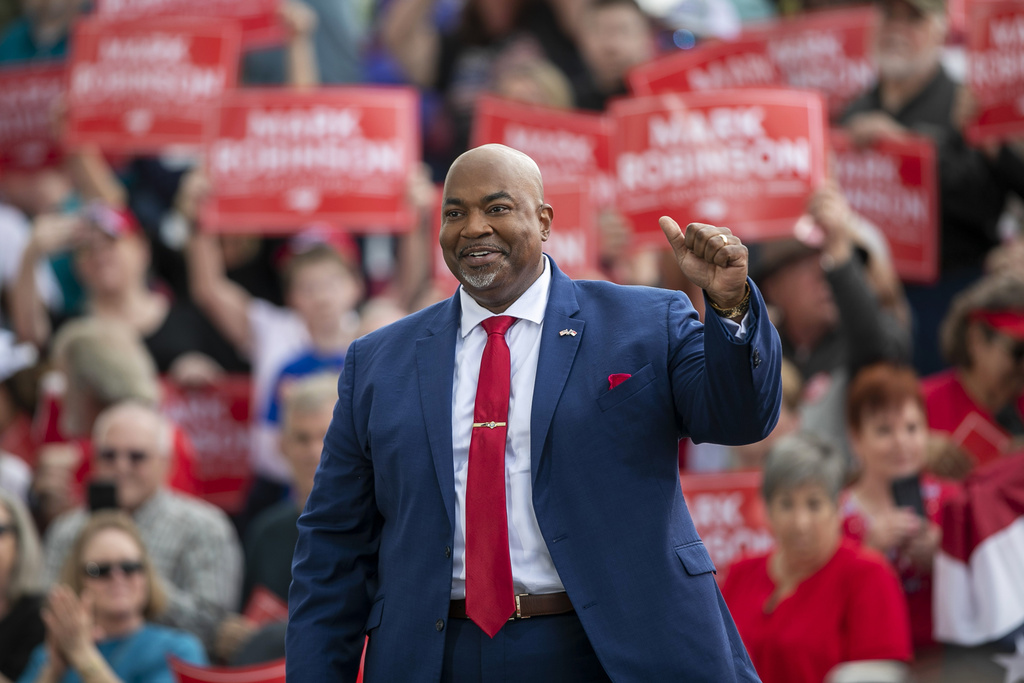 Conservative Robinson joins race for North Carolina governor
