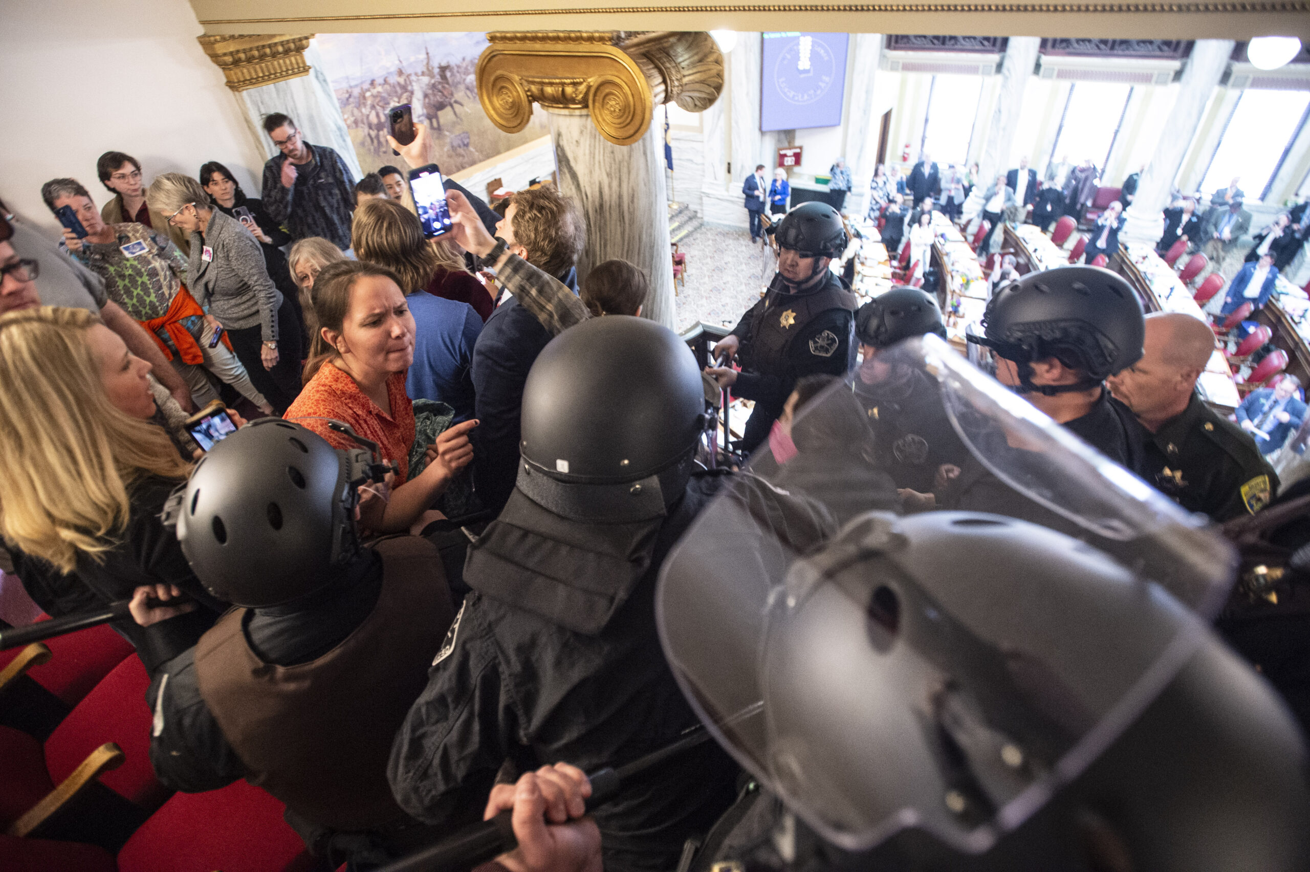 Montana police arrest protesters supporting ‘silenced’ transgender lawmaker