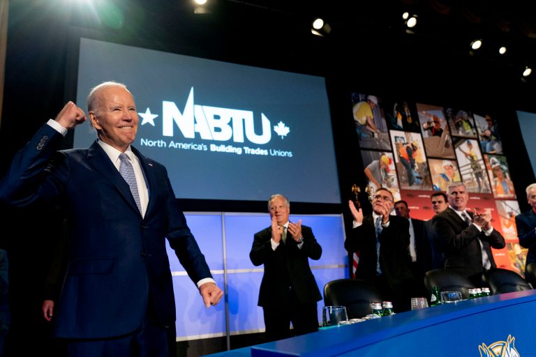 President Joe Biden's Tuesday speech before the North America's Building Trades Unions legislative conference, his first public remarks since announcing his 2024 reelection campaign, featured a number of repeated attacks against former President Donald Trump, House Speaker Kevin McCarthy, and Republican lawmakers.