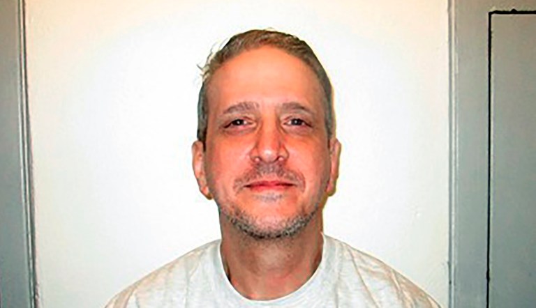 This photo provided by the Oklahoma Department of Corrections shows death row inmate Richard Glossip on Feb. 19, 2021. Oklahomaâs Attorney General Gentner Drummond asked the U.S. Supreme Court on Monday, May 1, 2023, to grant Glossip a stay of execution, saying there were enough problems with Glossip's conviction that he deserves a new trial. 