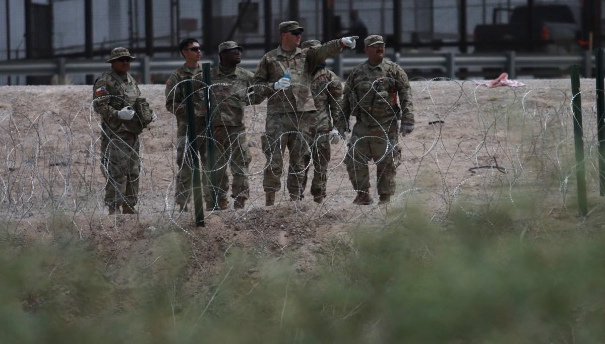 First US troops arrive at southern border ahead of immigrant surge