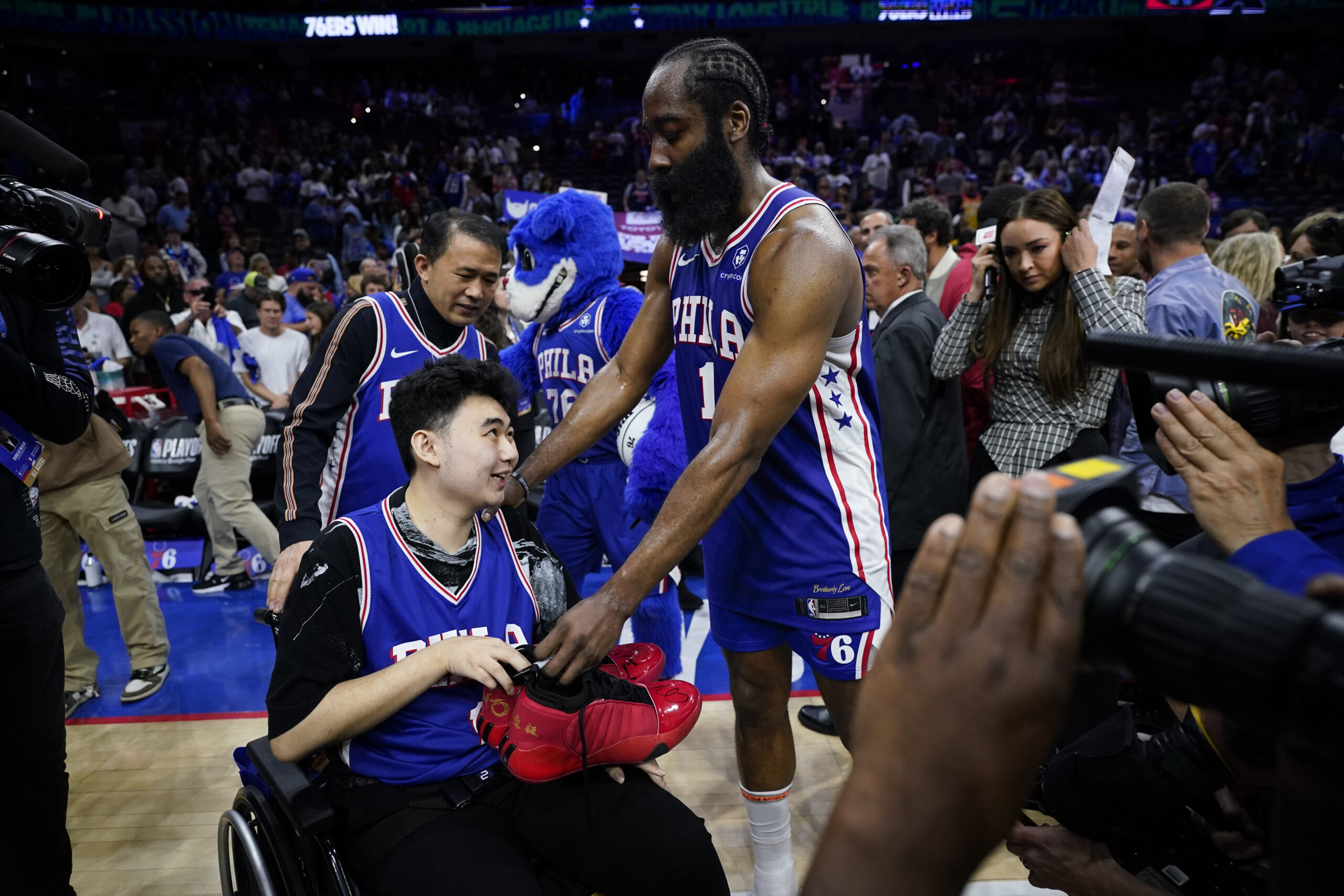NBA star James Harden invites Michigan State shooting survivor to playoff game