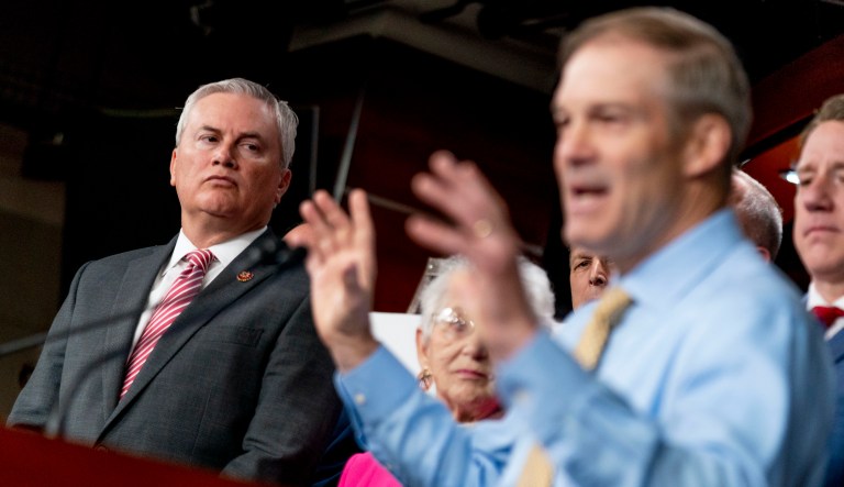 Senate Republicans fret over impeachment inquiry vote at House-led briefing