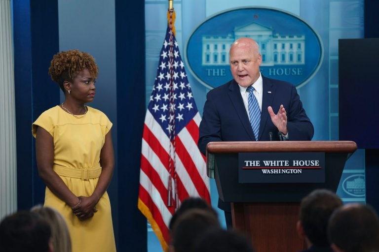 White House press secretary Karine Jean-Piere told reporters that President Joe Biden and the administration are 