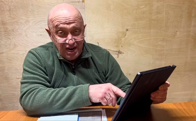 FILE - In this image from video provided by Prigozhin Press Service on Friday, May 12, 2023, head of Wagner Group Yevgeny Prigozhin makes a video statement from an unknown location. Prigozhin was killed August, 2023 in a plane crash, roughly two months after he mounted an armed rebellion that was the most severe and shocking challenge to Russian President Vladimir Putinâs rule. (Prigozhin Press Service via AP, File)