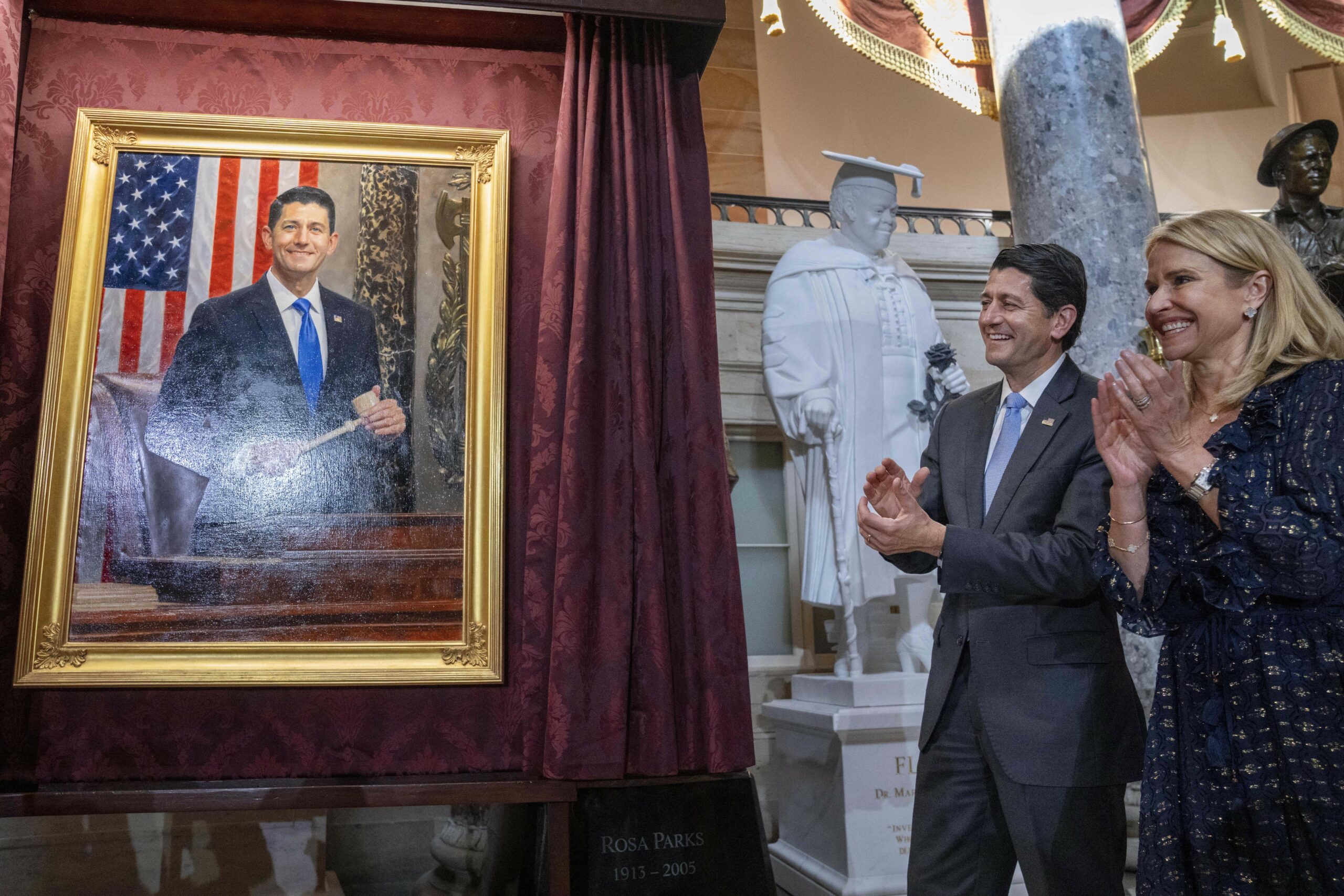 Former Speaker Paul Ryan’s official portrait unveiled at Capitol