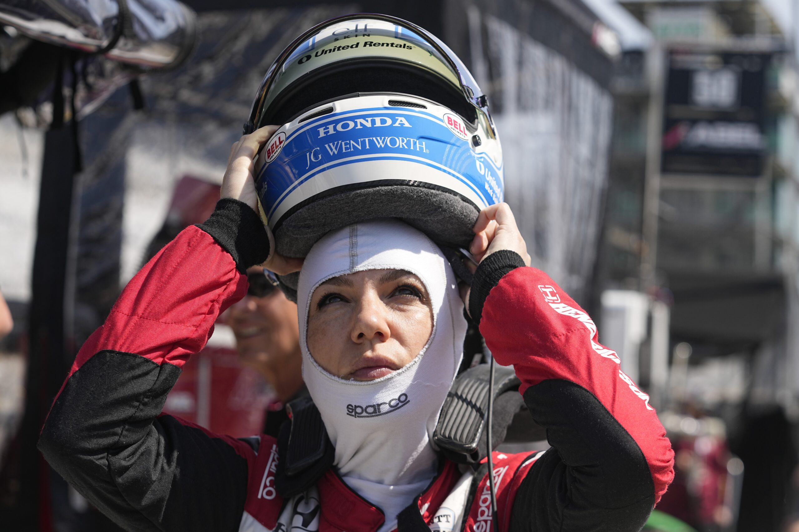 Indy 500’s sole female driver calls racing the only sport where sexes are equal