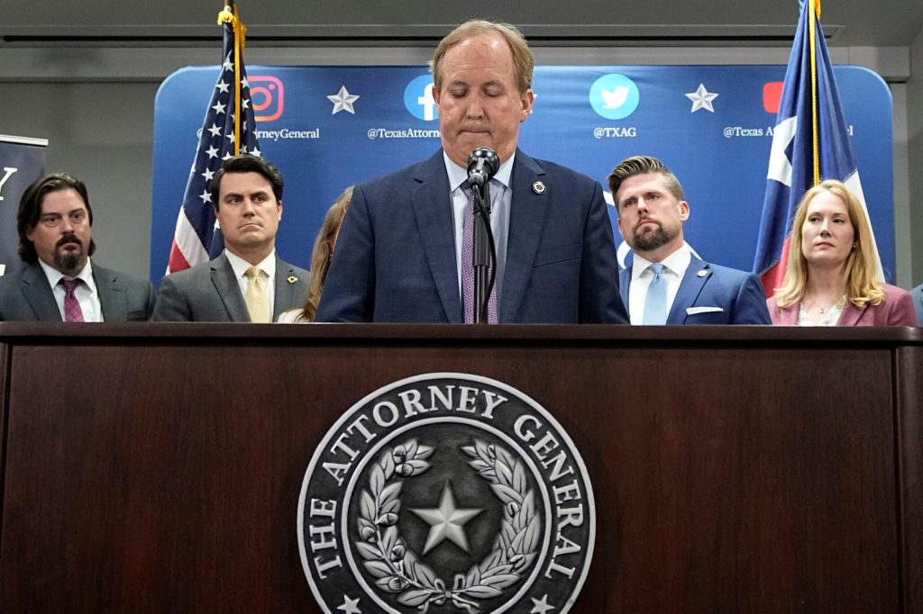 Texas House votes to impeach state Attorney General Ken Paxton
