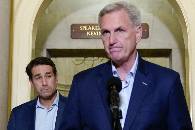 McCarthy ‘not at all worried’ about motion to vacate amid GOP revolt on debt limit deal