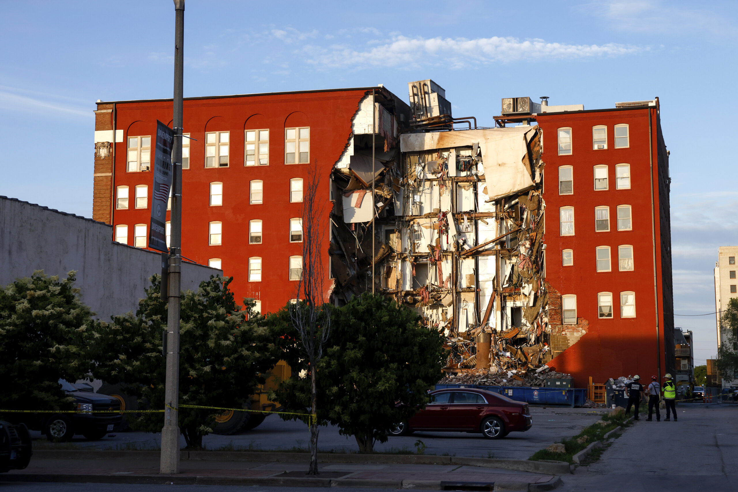 Davenport building collapse: One person rescued overnight as search for survivors continues