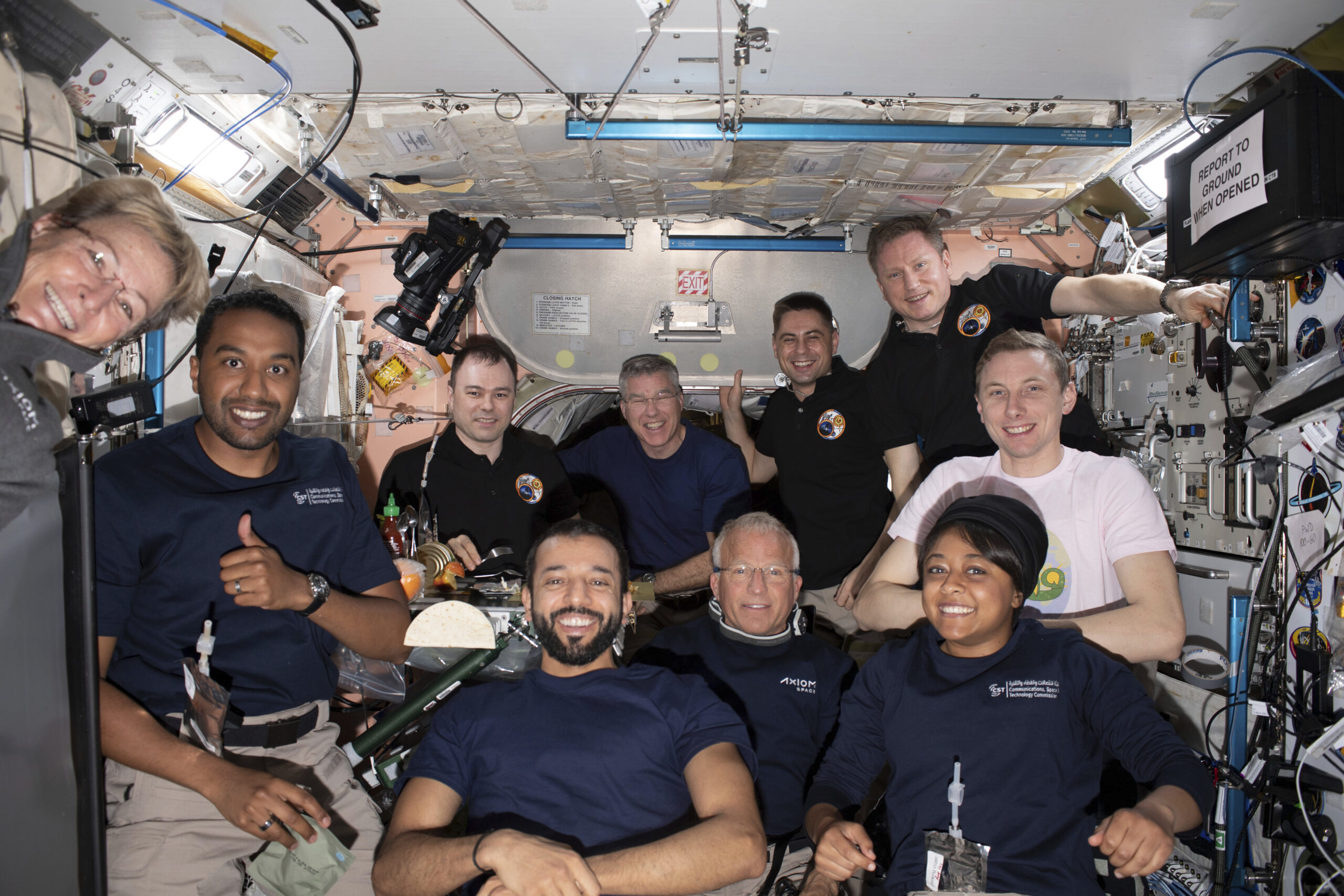 New record set with 17 people in orbit at same time
