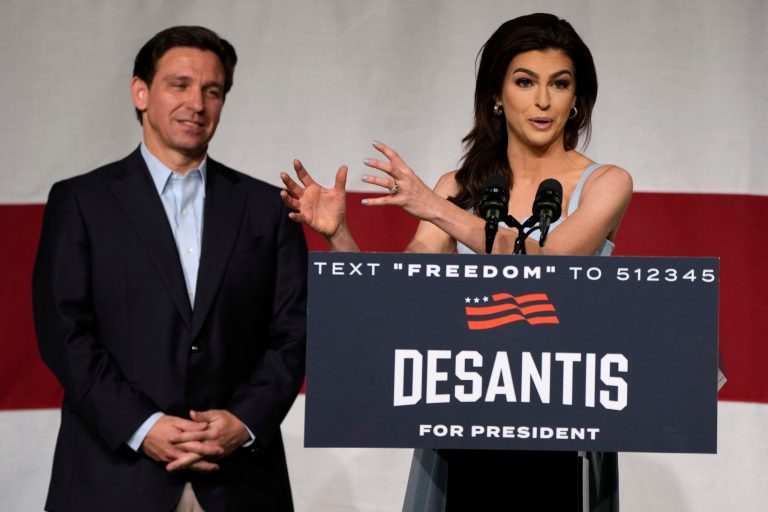 DeSantis showcases wife and children as he appeals to Iowa Republicans