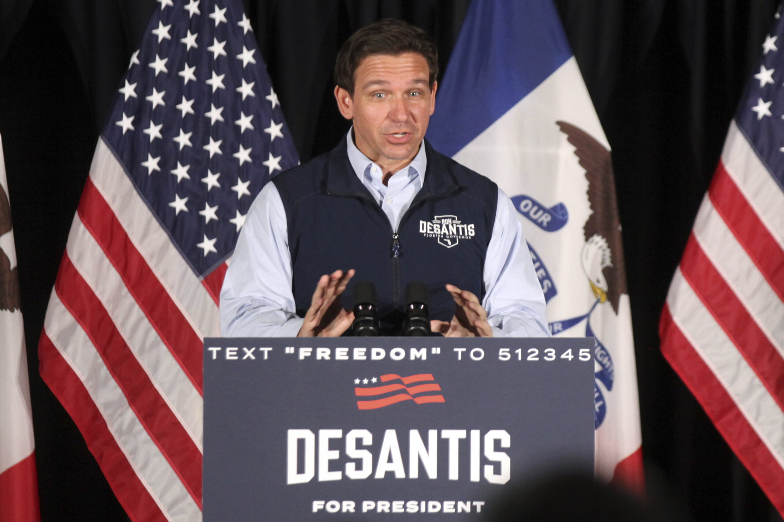 DeSantis calls for ‘a sense of normalcy’ in Iowa, rebuking Biden