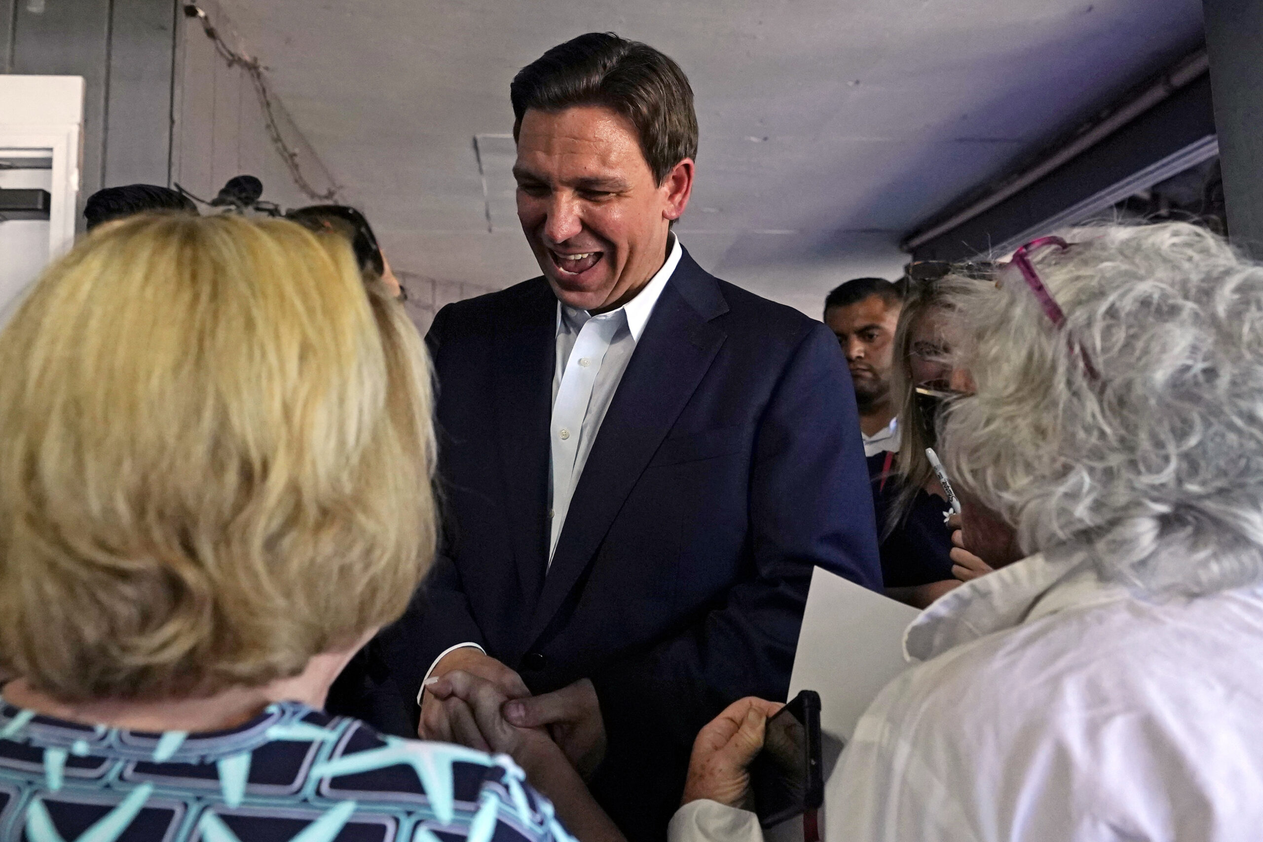 DeSantis asks ‘are you blind?’ when reporter suggests he isn’t taking questions from voters
