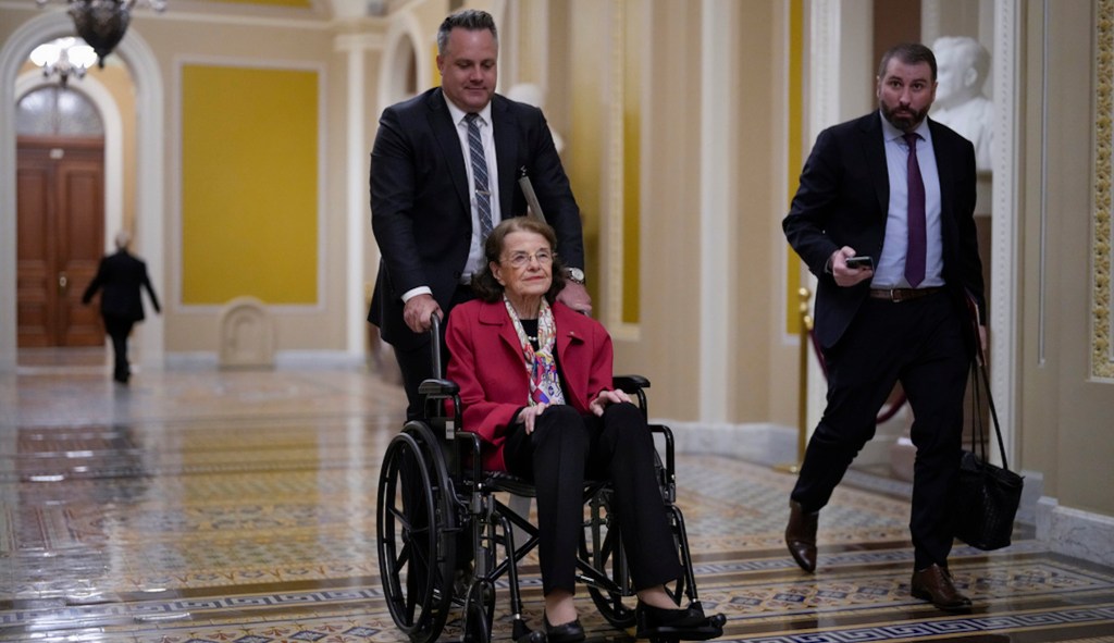 Sen. Dianne Feinstein hospitalized after falling in San Francisco home