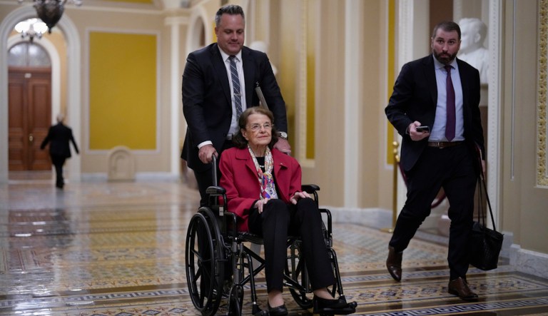 Sen. Dianne Feinstein hospitalized after falling in San Francisco home