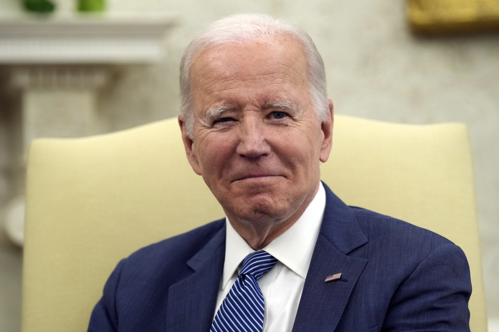 Biden hails ‘good news’ that inflation dropped to two-year low